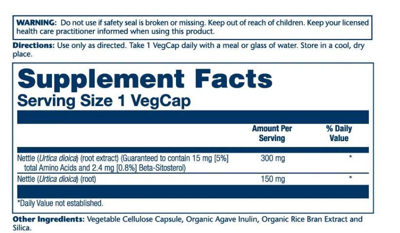Solaray Nettle Vital Extract 300mg 60 hylki (1)