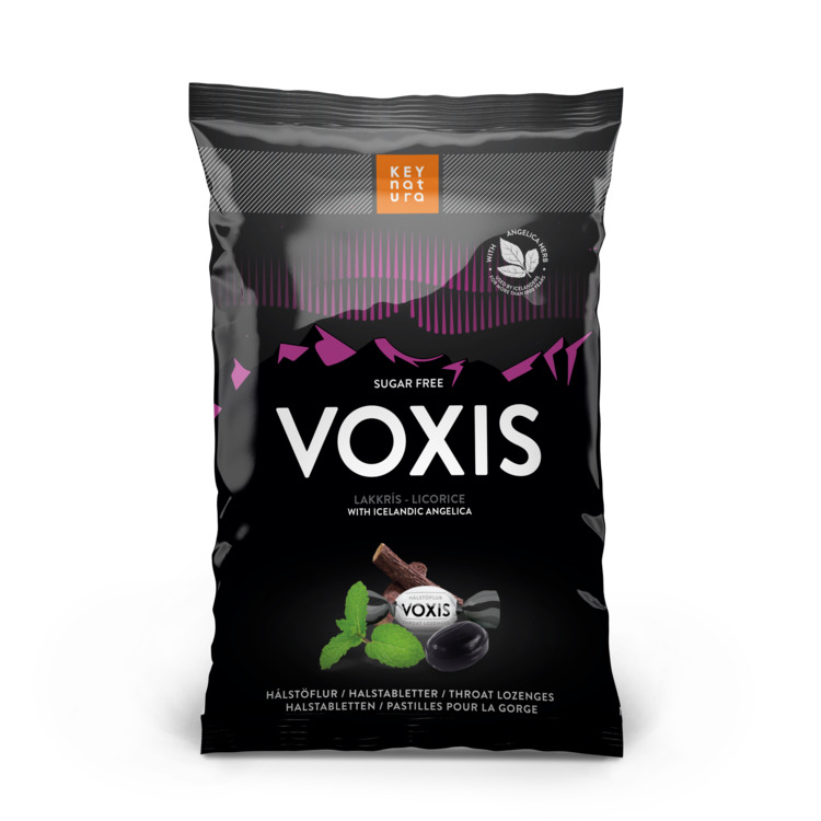 Saga Natura Voxis hálstöflur sykurlaus #Lakkrís