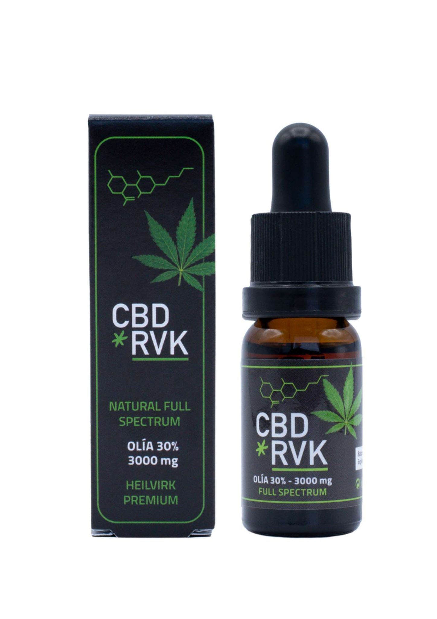 CBD RVK Natural Full Spectrum CBD olía / 30%, 3000mg, 10 ml.