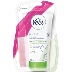 Veet Háreyðing og raksturarkrem 150 ml. og svampur #þurr húð