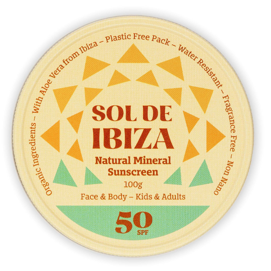 SOL DE IBIZA Mineral Sólarvarnir SPF50, 100 gr.