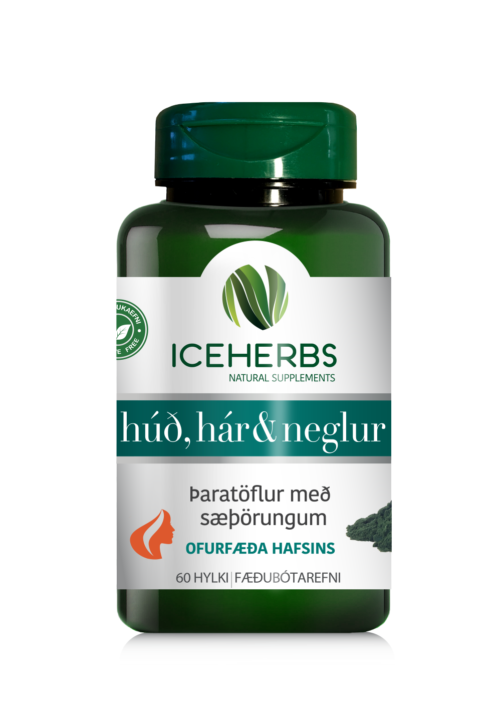 Iceherbs húð, hár og neglur 60 hylki