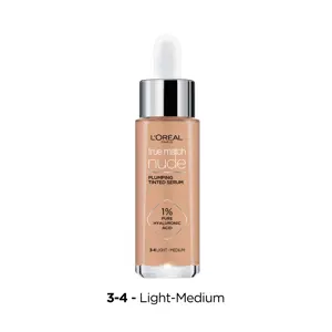 L'Oreal True Match Nude Plumping Tinted Serum #3-4 Light Medium