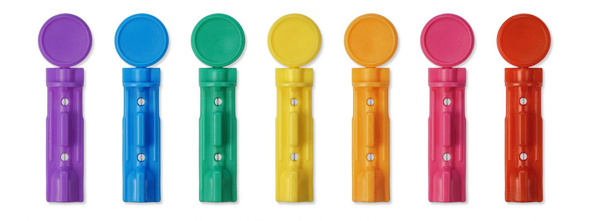 Bayer Contour Microlet blóðhnífar litaðir 200 stk. (1)