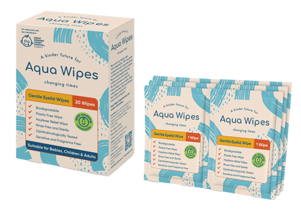 Aqua Wipes Gentle Eyelid Wipes 20 stk.