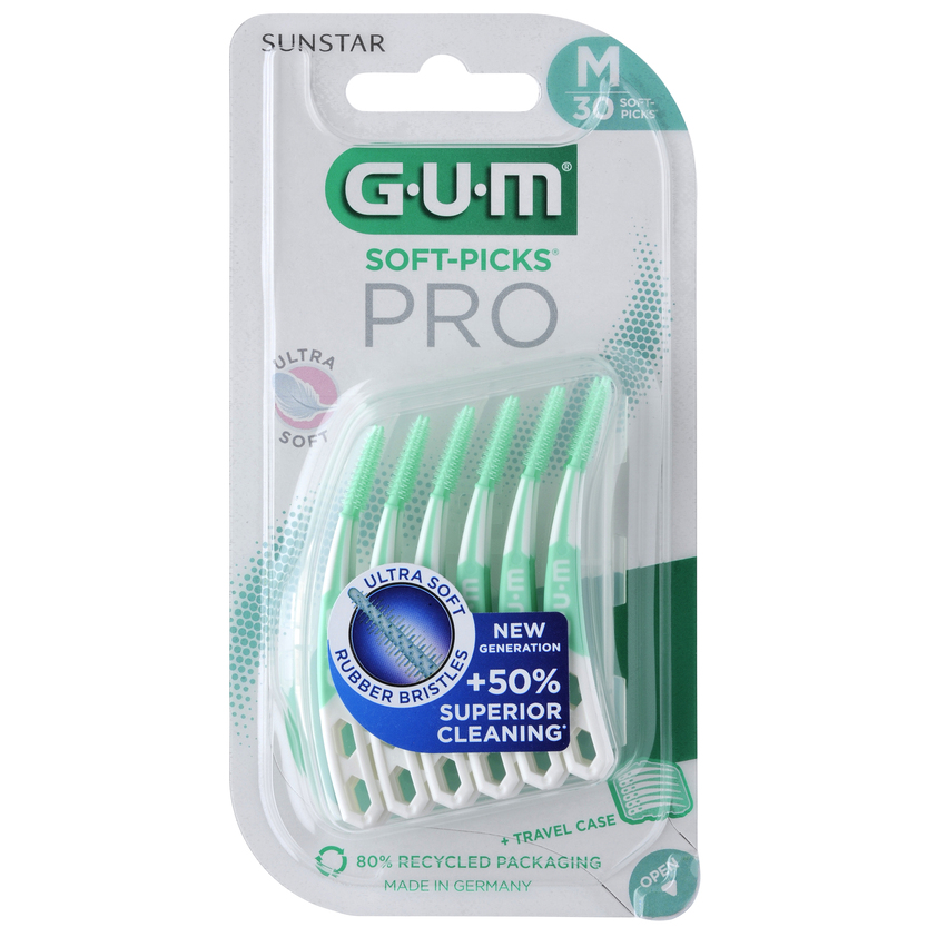 GUM Soft Picks PRO tannstönglar Medium, 30 stk