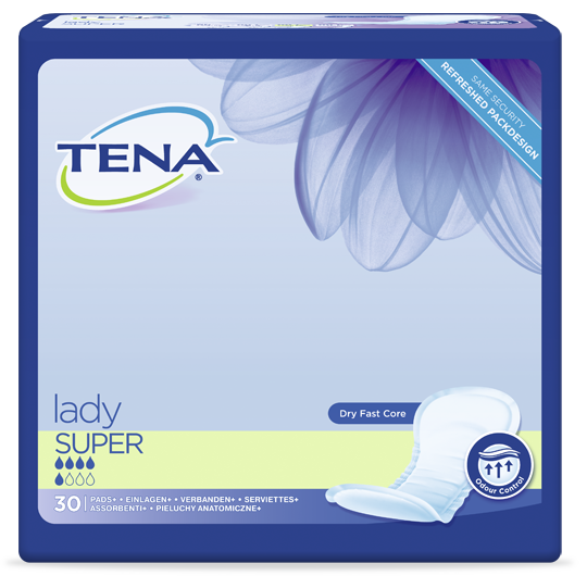 TENA Lady Super dömubindi 30 stk.