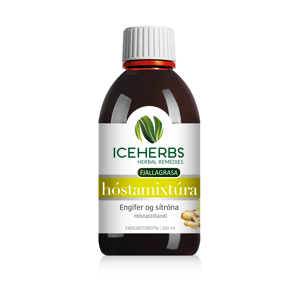 Iceherbs hóstamixtúra sítróna og engifer 200 ml.