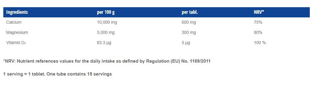 Hansal Kalsíum+magnesium+D3 freyðitöflur 15 stk. (1)