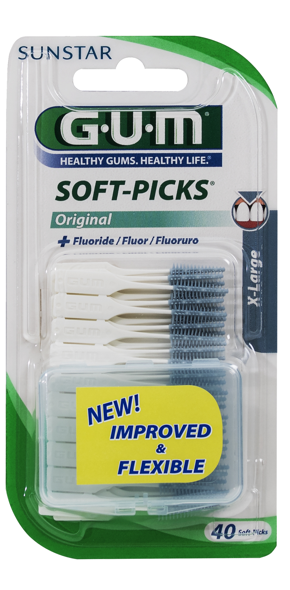 GUM Soft-Picks X-large tannstönglar 40 stk.