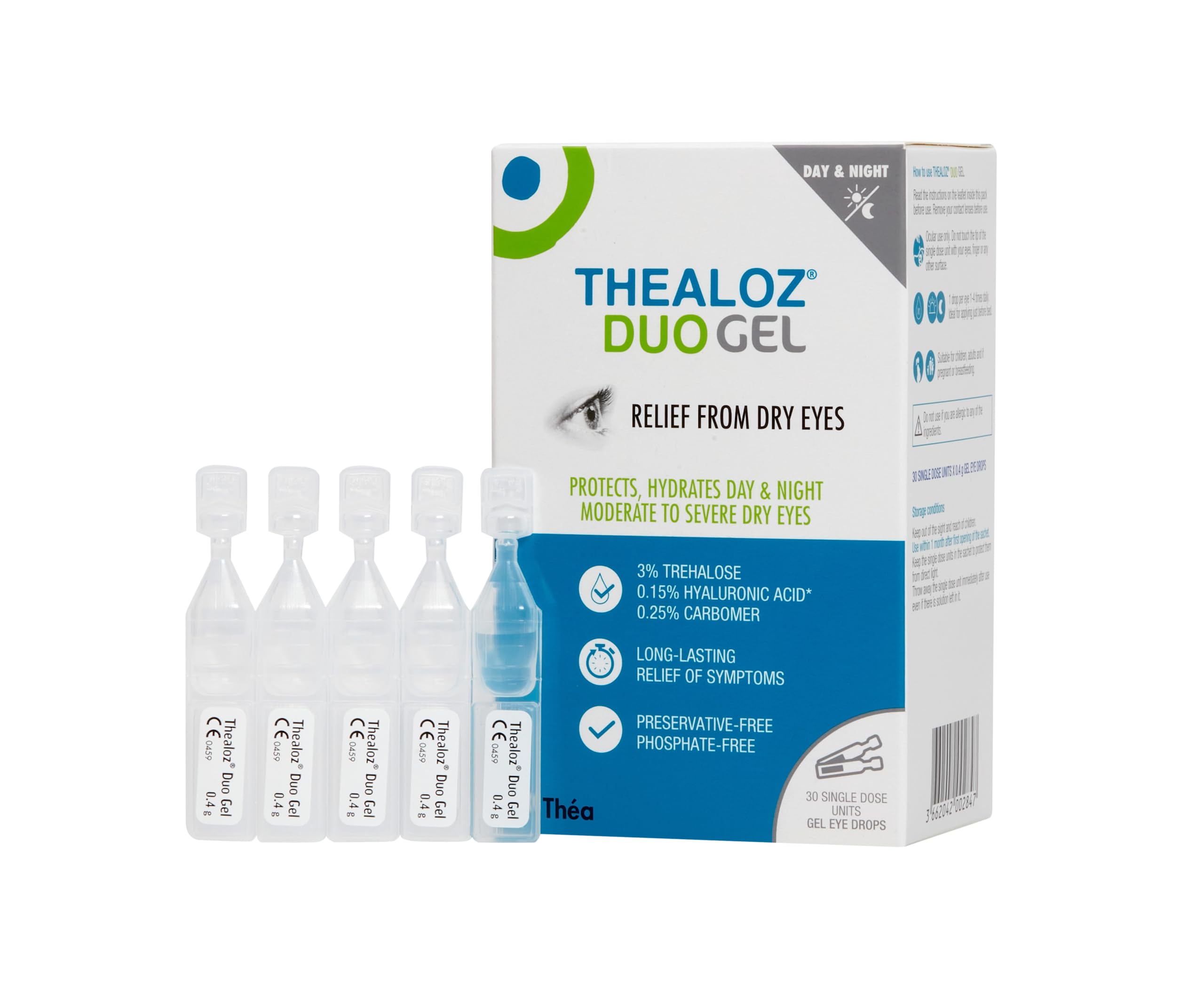 Thealoz Duo Gel ambúlur 30 stk.