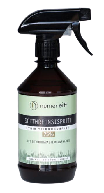 Númer Eitt sótthreinsir fyrir yfirborðsfleti 500 ml.