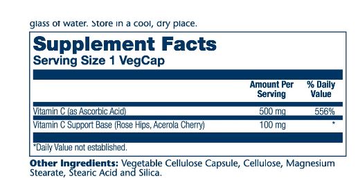 Solaray C-1000 með Rose Hips 500 mg 100 hylki (1)