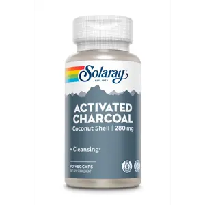 Solaray Activated Charcoal 280 mg 90 vegan hylki