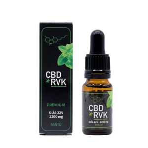 CBD RVK Premium CBD olía 24%, 2400mg, 10 ml. #minta