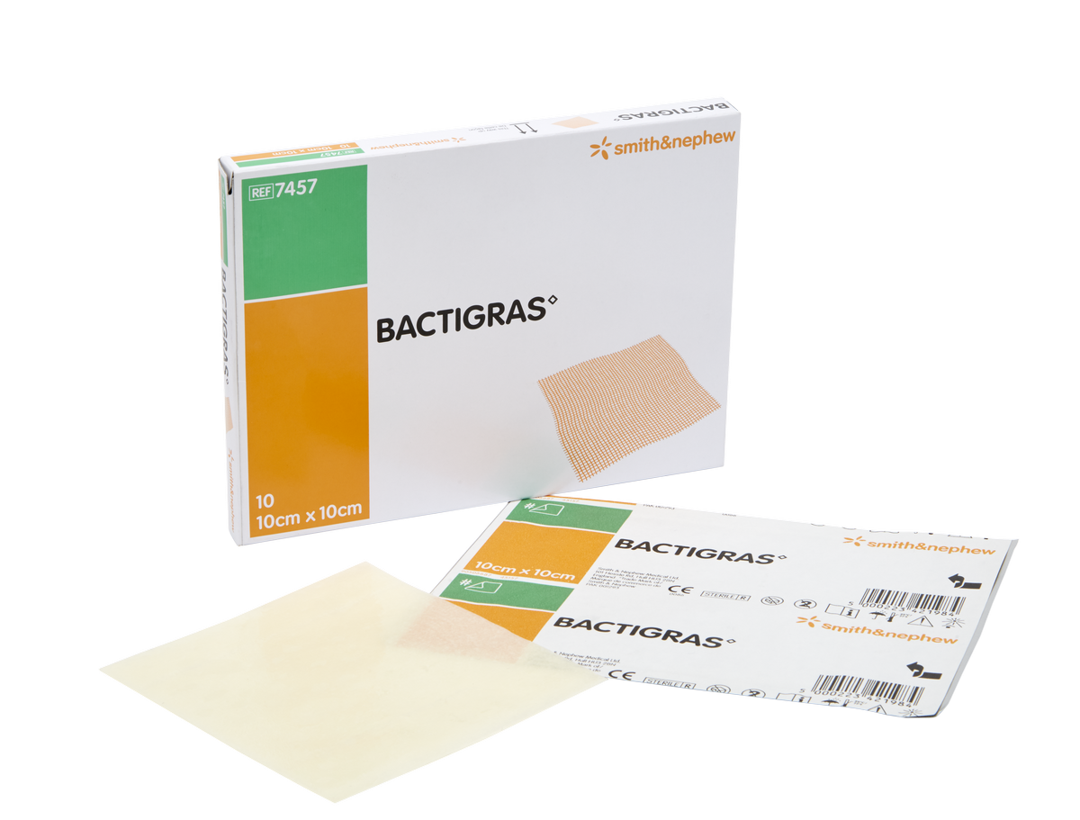 Bactigras Grisja 5x5cm, 1 stk.