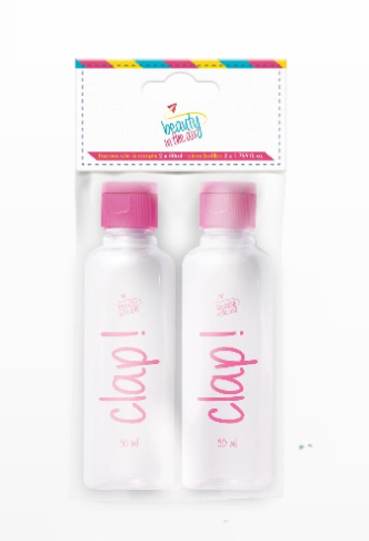 JLD flöskur með tappa 2 x 50 ml.