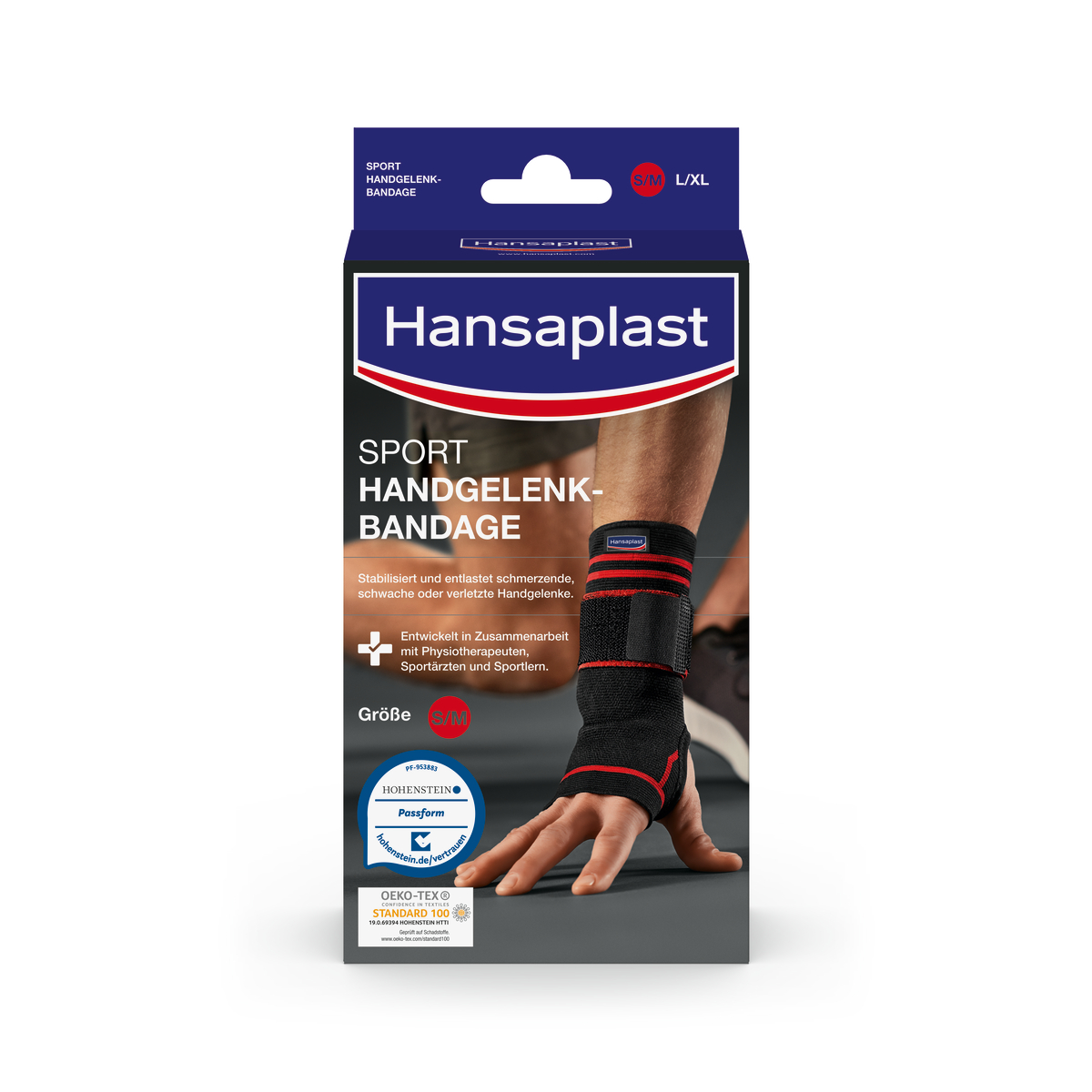 Hansaplast Sport úlnliðshlíf #S/M (2)