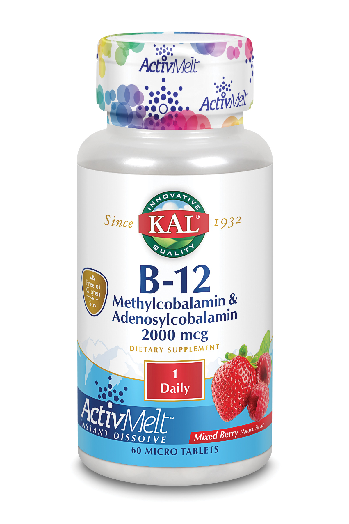 KAL Active Melts B-12 Methylcobalmin 60 töflur