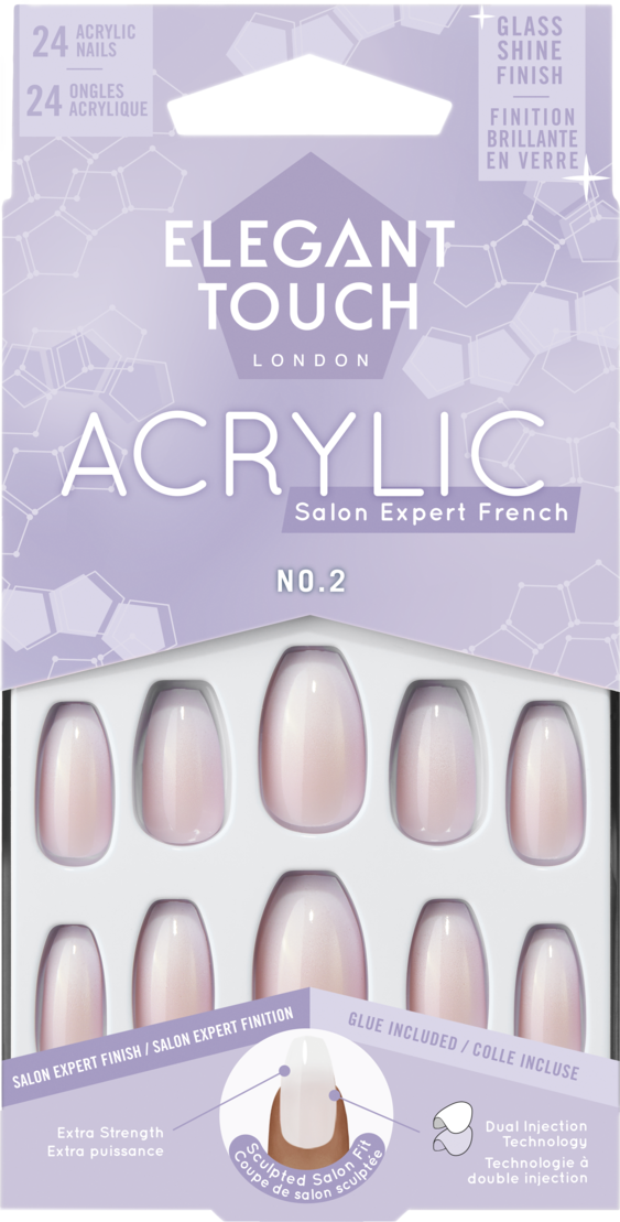 Elegant Touch Acrylic French #02 Coffin