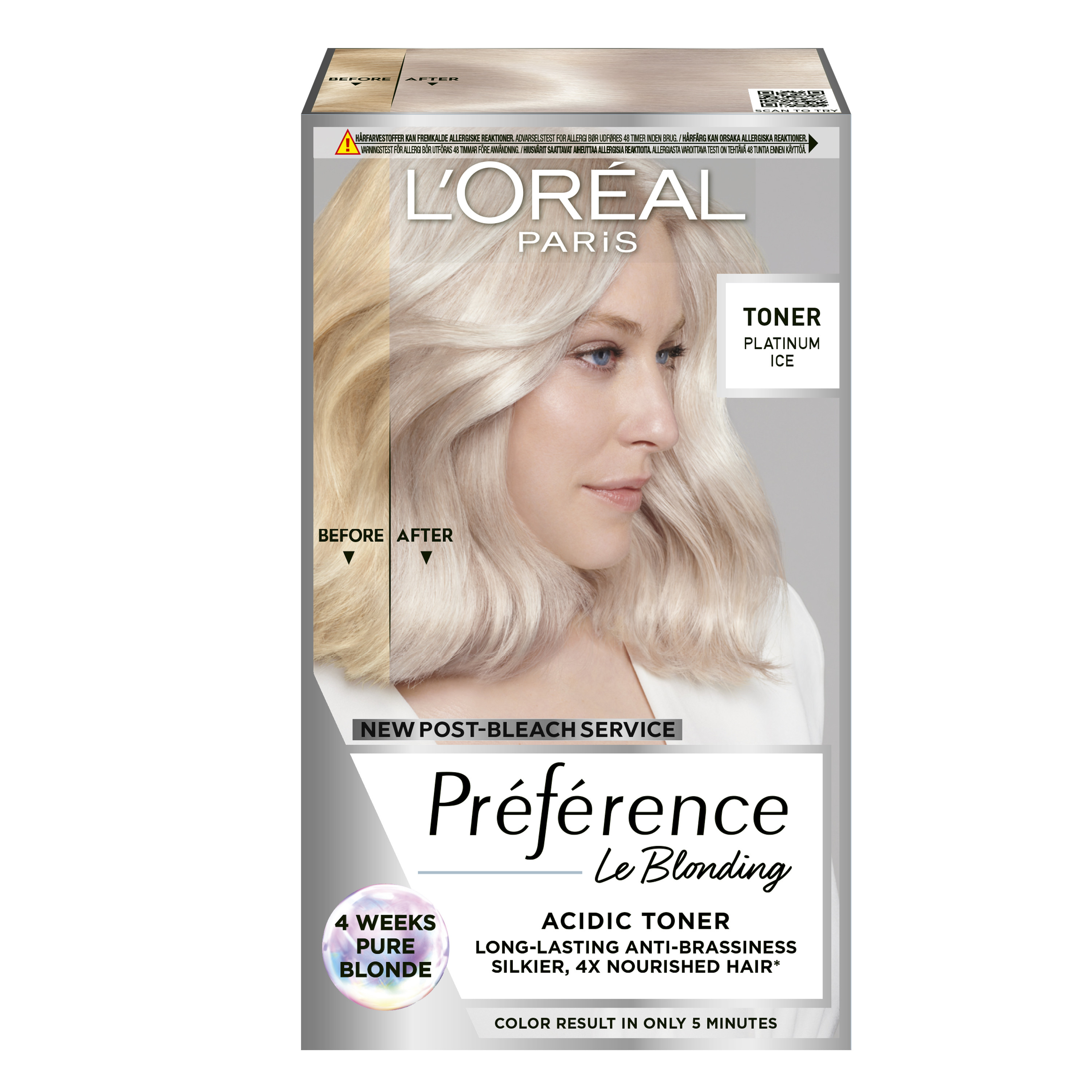 L'Oreal Preference Acidic Toner Platinum Ice