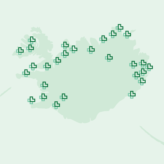 1920X1080 Islandskort Lyfja