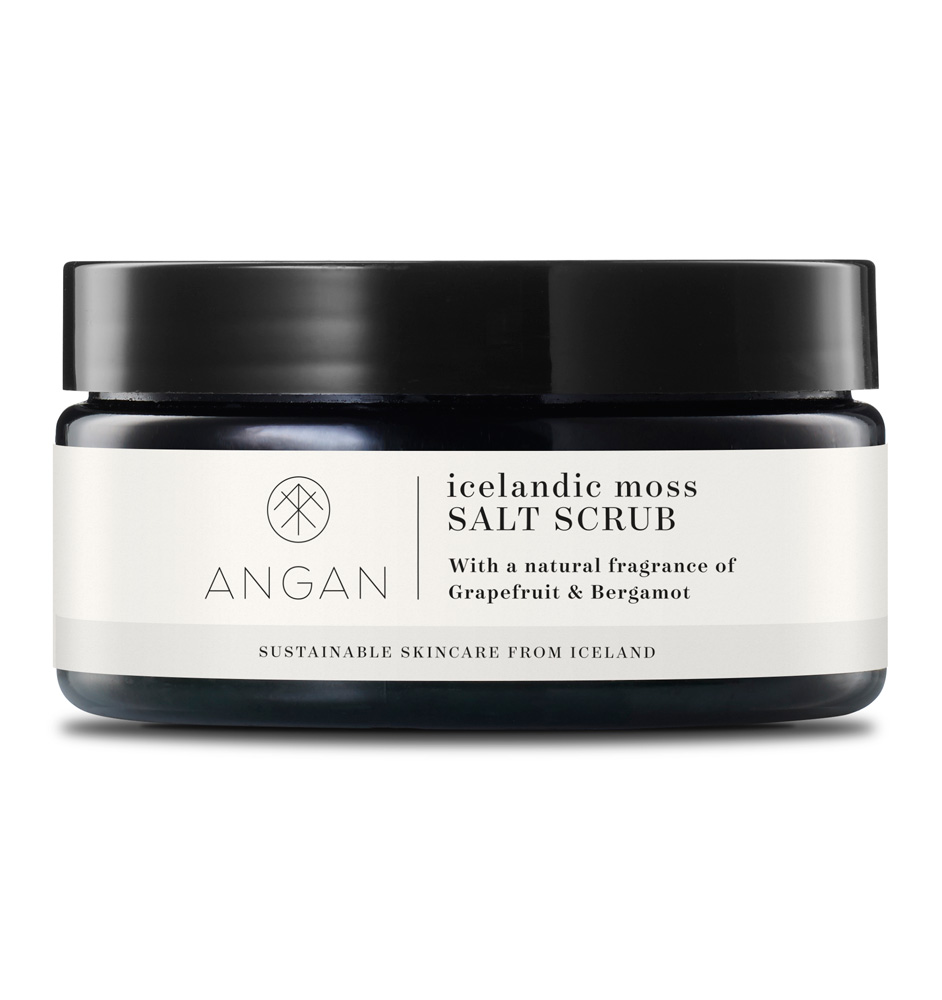 Angan saltskrúbbur með fjallagrösum 300 gr.
