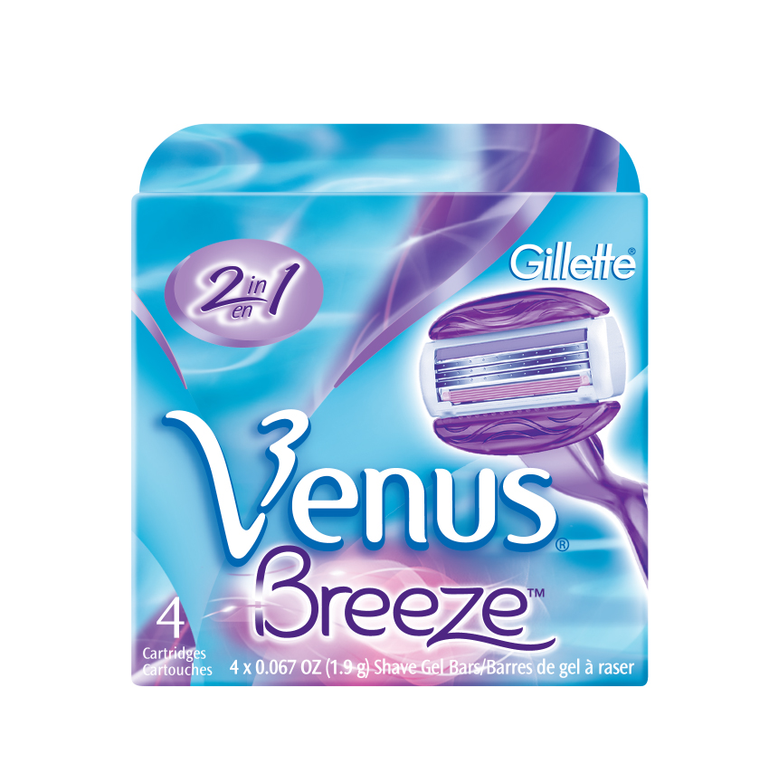 Gillette Venus Breeze rakvélablöð 4 stk.