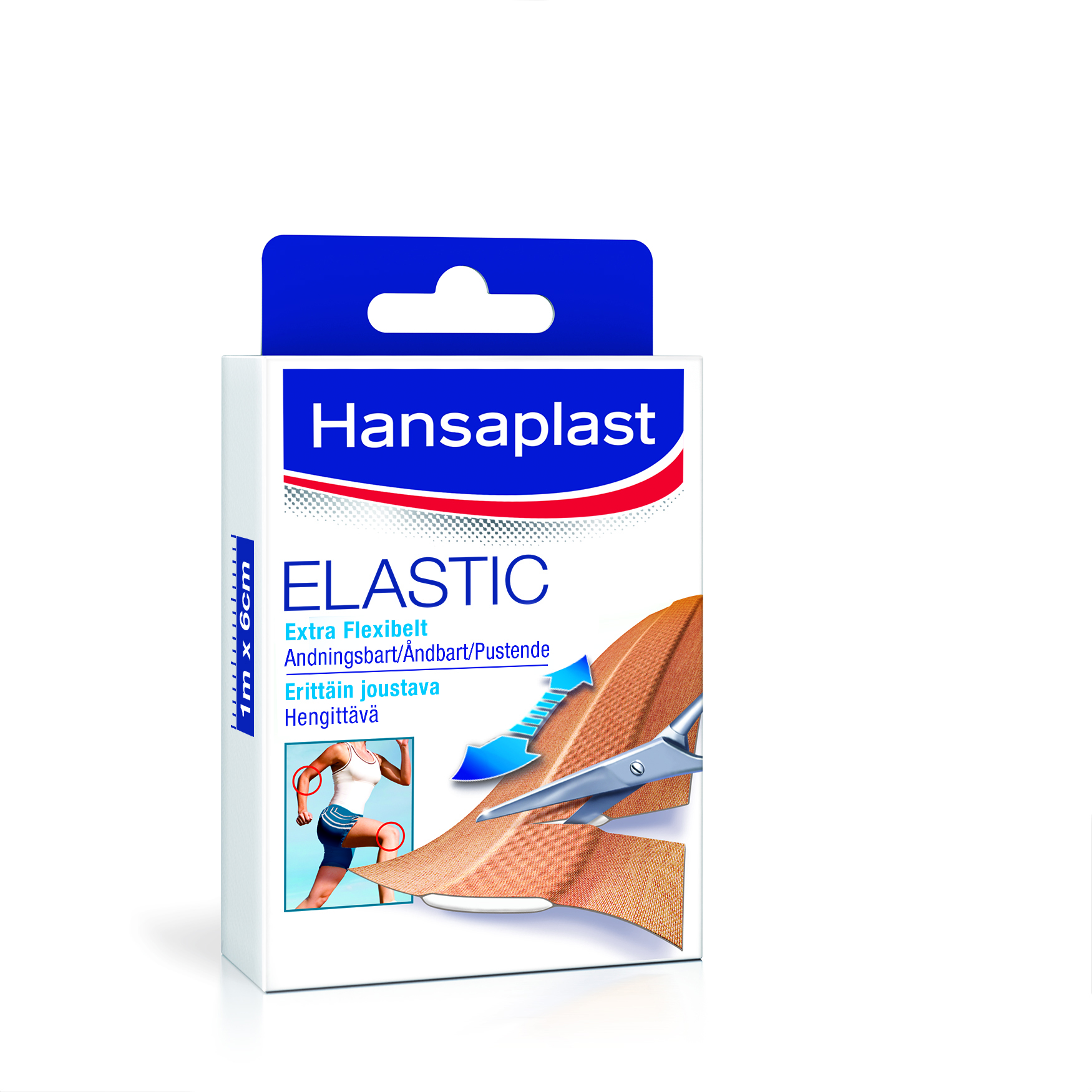 Hansaplast Elastic tauplástur 6cmx1m