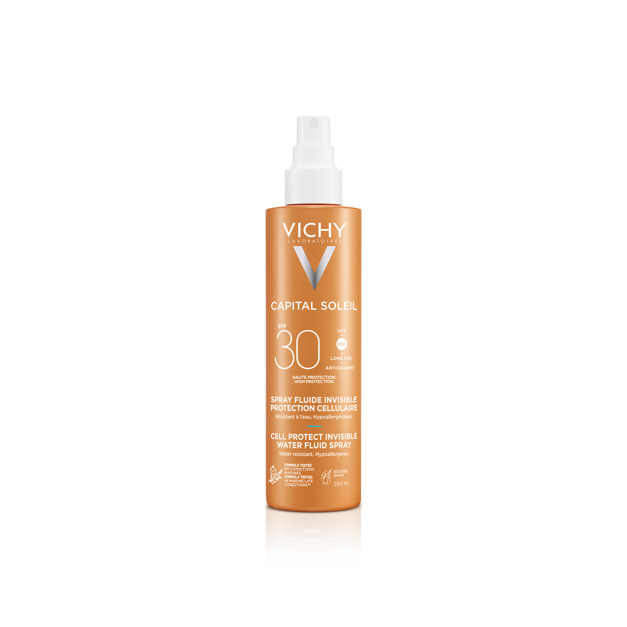 Vichy Capital Soleil Cellulaire Protect Spray SPF30, 200 ml.
