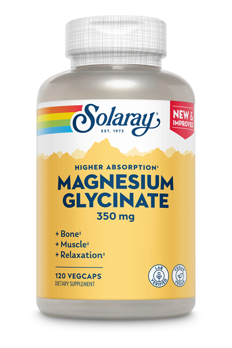 Solaray Magnesium Glycinate 350mg, 120 hylki