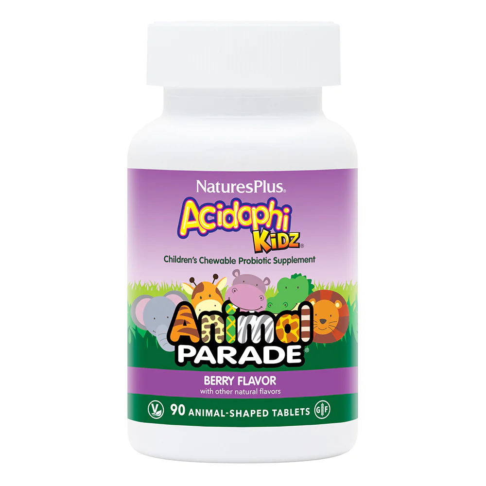 Animal Parade AcidophiKids tuggutöflur  90 stk. #berry
