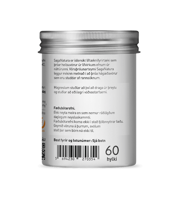 Saganatura Magnesíum Sítrat 60 hylki (1)