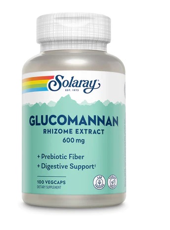 Solaray Glucomannan trefjar 600mg, 100 hylki
