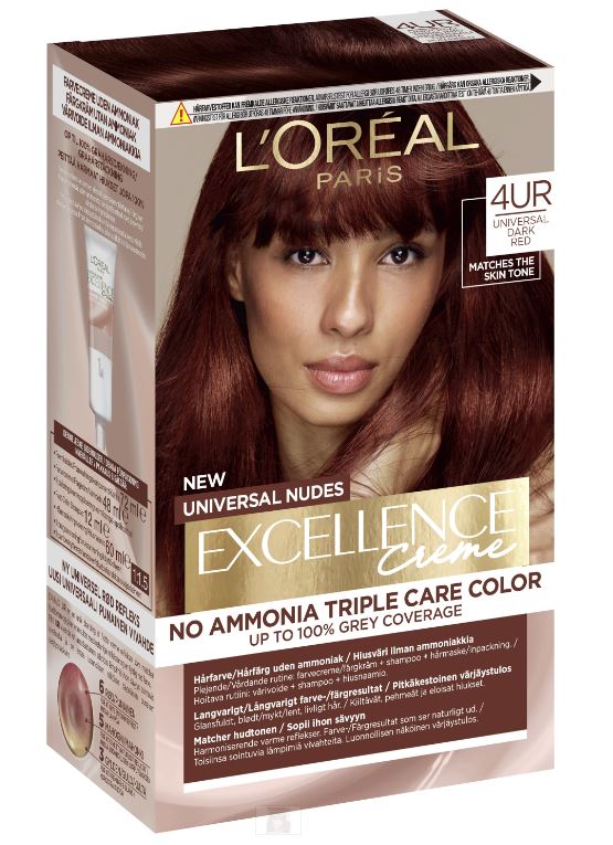 L'Oreal Excellence Universal Nudes 4UR Universal #Dark Red