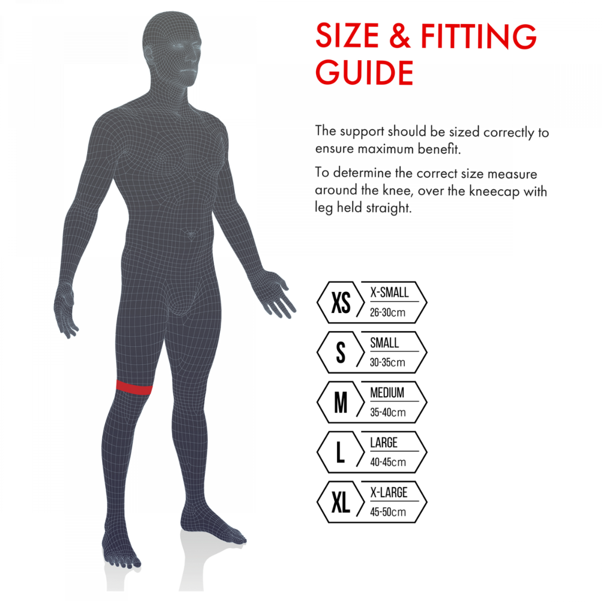 Vulkan Knee Support 3mm 26-30 cm. #X-small (2)