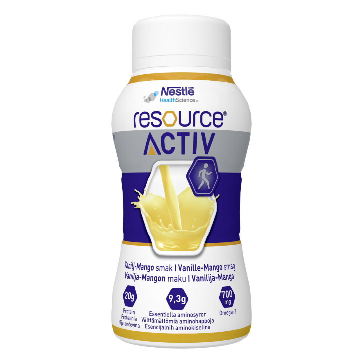 Resource Active Vanilla/Mangóbragð 4x200 ml.
