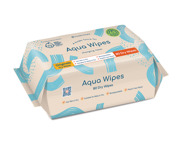 Aqua Wipes Dry Wipes 80 stk.