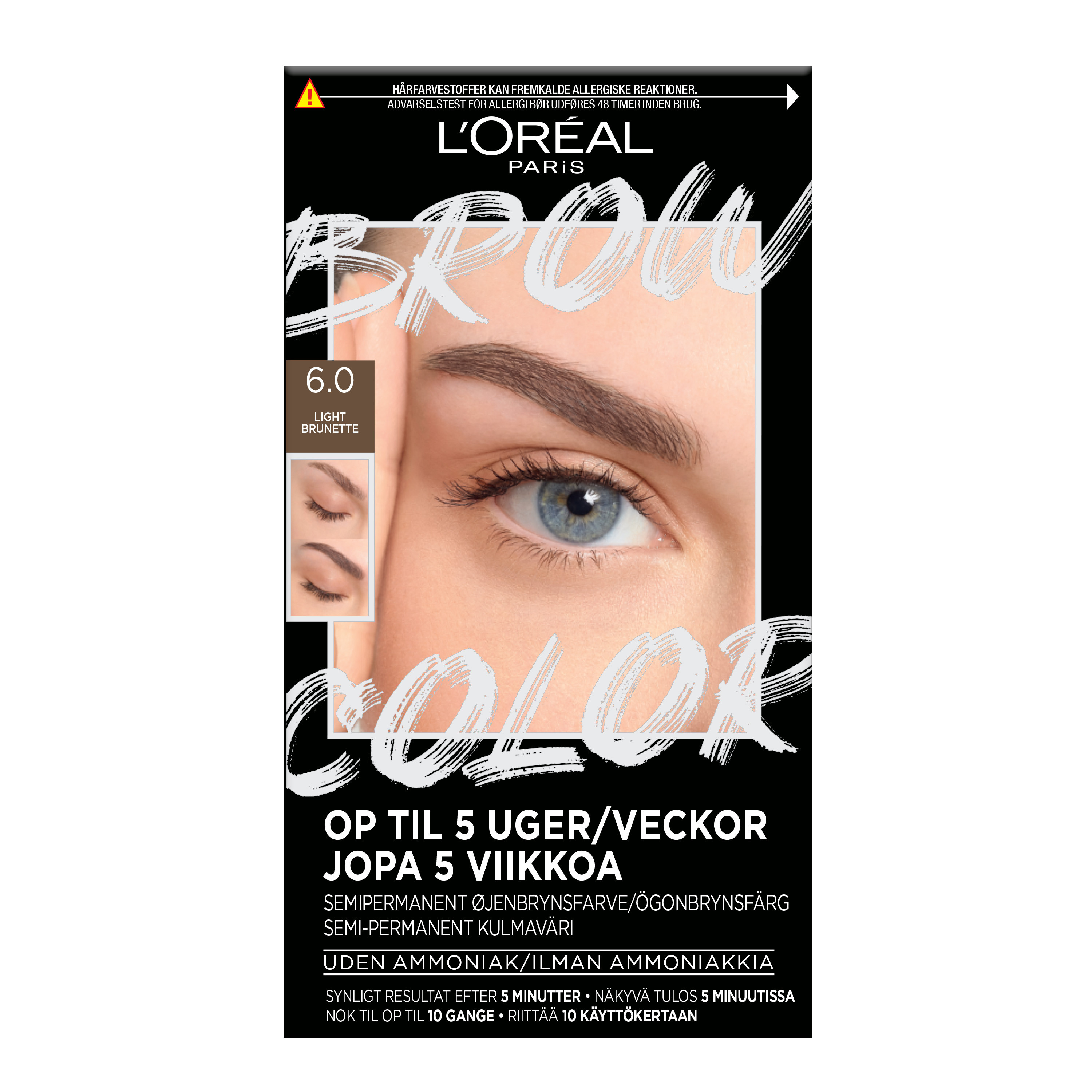 L'Oreal Brow Color Kit #6.0 Light Brunette
