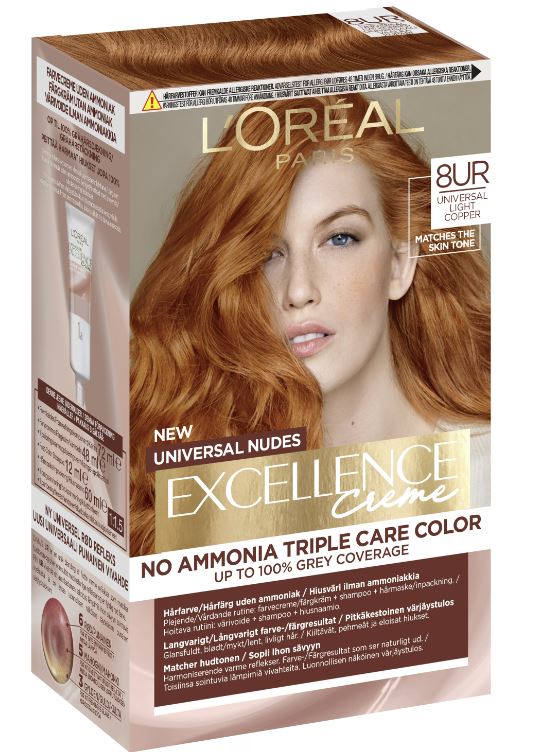 L'Oreal Excellence Universal Nudes 8UR Universal #Light Copper