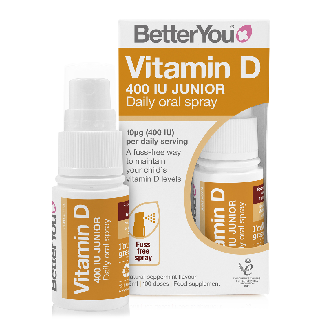 Better You Vitamin D 400iu Junior munnúði 15 ml. #3mánaða
