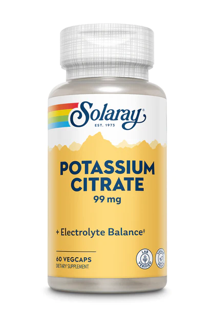 Solaray Potassium Citrate 99mg 60 hylki