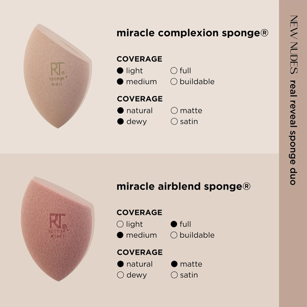 Real Techniques NEW NUDES Real Reveal Sponge Duo (5)