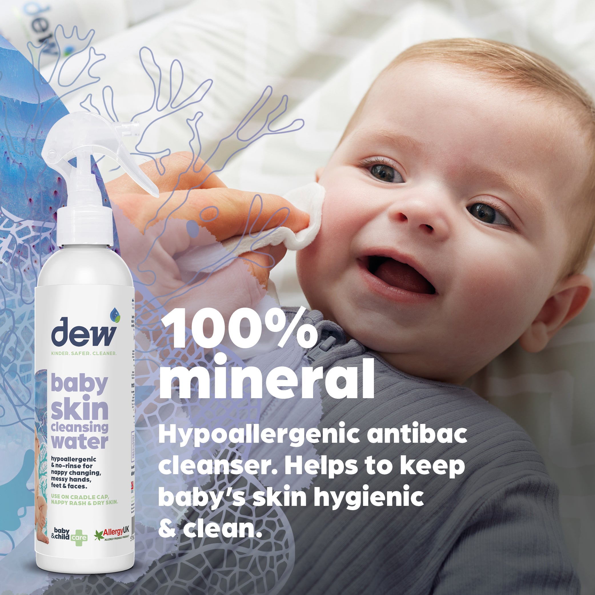 Dew Baby 100% náttúrulegt sótthreinsivatn 500 ml. (2)