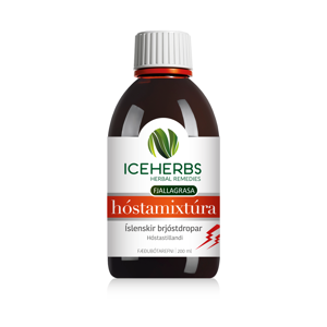 Iceherbs hóstamixtúra íslenskir brjóstdropar 200 ml.