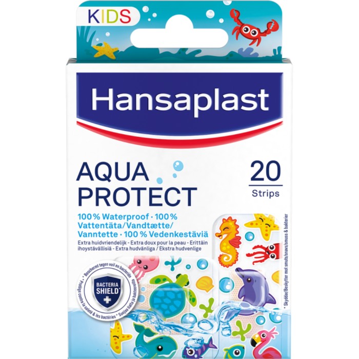 Hansaplast Aqua Protect Kids 20 stk. #vatnsheldur
