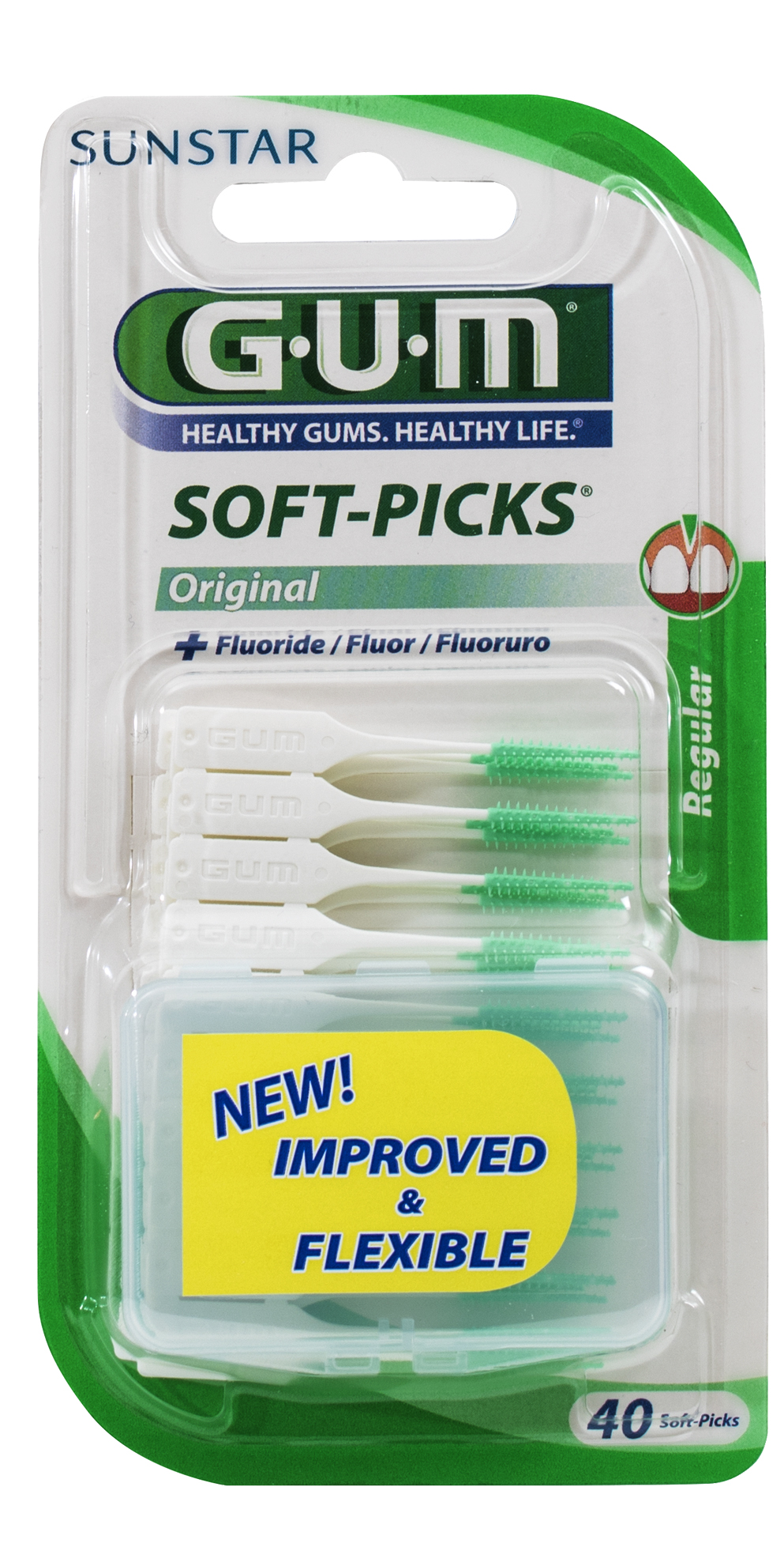 GUM Soft-Picks Regular tannstönglar 40 stk.