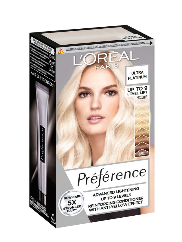 L'Oreal Preference hárlitur Up to 9 Level Lift #Ultra platinum