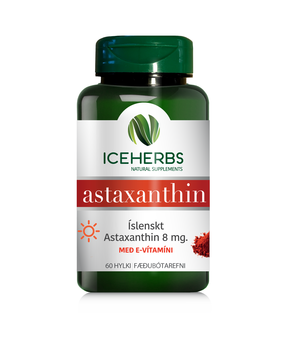 Iceherbs Astaxanthin 8 mg, 60 hylki