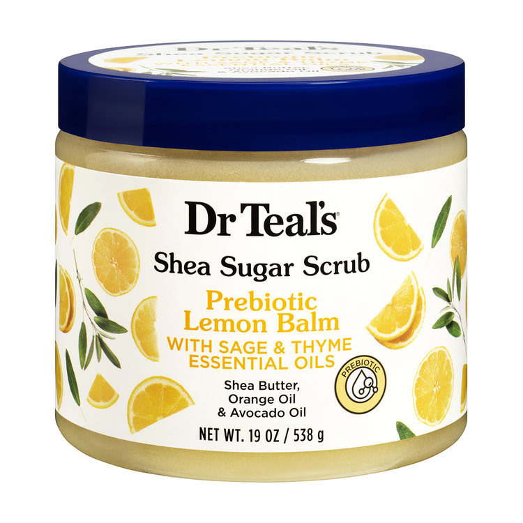 Dr. Teals Prebiotic Lemon Balm & Sage Body Scrub 538g